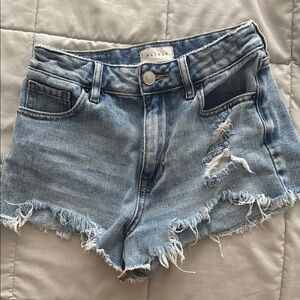 PacSun Blue Jean Shorts Distressed Cut-Off Style